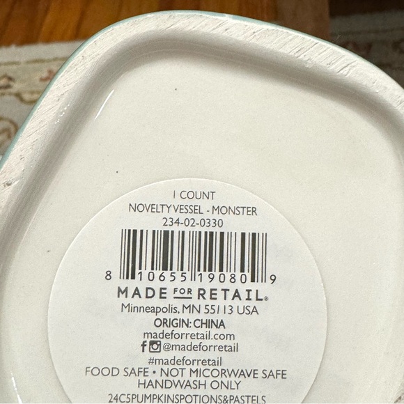 Pastel Frankenstein Ceramic Halloween Canister - Picture 9 of 9